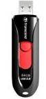 Флешка USB Transcend JetFlash 590 (TS16GJF590K), 16Gb, USB 2.0, R/W 15/5 черный/красный